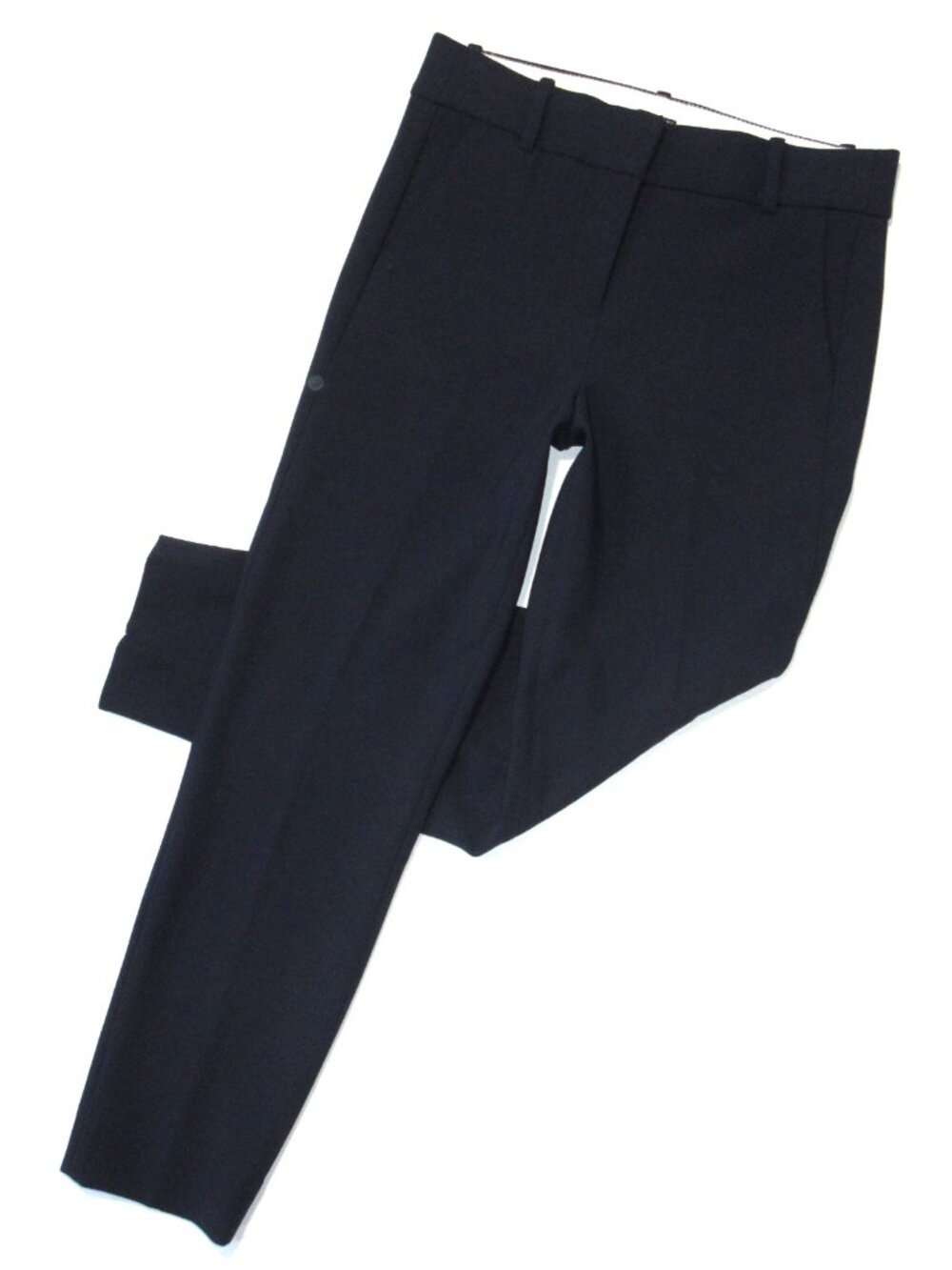 NWT J.Crew Slim Crop Cameron in Navy Blue Four Season Stretch Pants 0